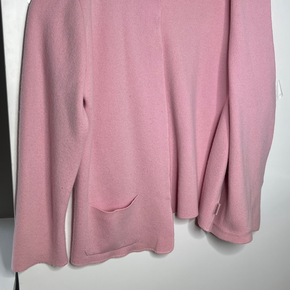 Johnstons Cashmere Sz 46 Open Cardigan with Patch Pockets - Picture 6 of 7